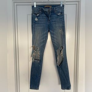 Joe’s Destroyed Denim Skinny Ankle Jeans